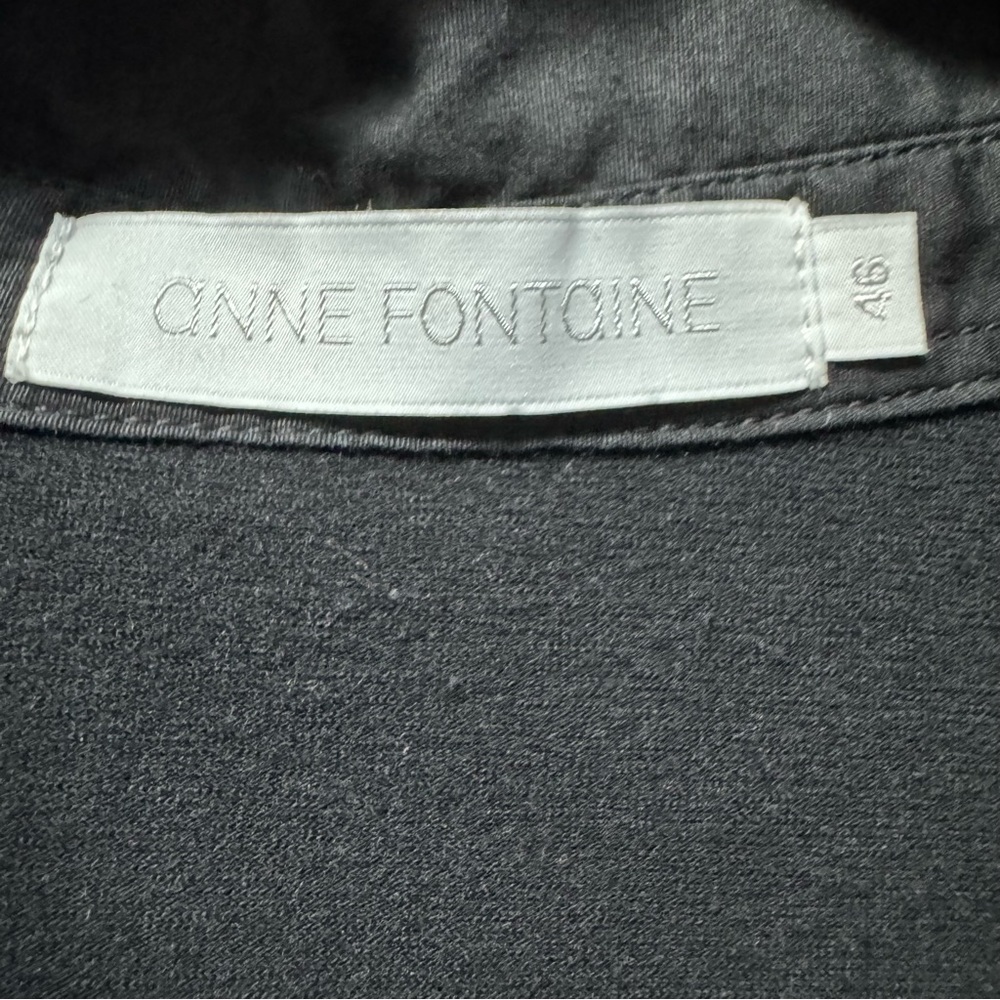 Anne Fontaine Connie 3/4 Sleeve Cotton Poplin Button Down Shirt - Picture 4 of 7